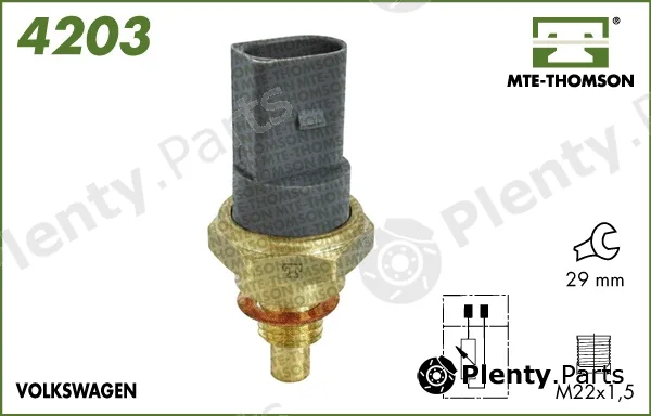 Mte-Thomson 4203 — Sensor, coolant temperature
