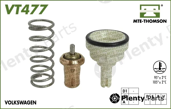 Mte-Thomson VT477.95 — Thermostat, coolant