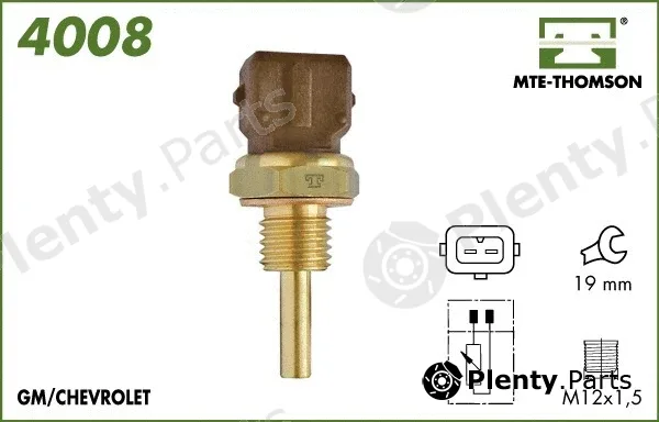 Mte-Thomson 4008 — Sensor, coolant temperature