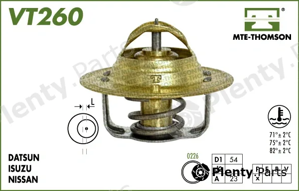 Mte-Thomson VT260.71 — Thermostat, coolant