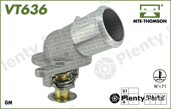 Mte-Thomson VT636.86 — Thermostat, coolant