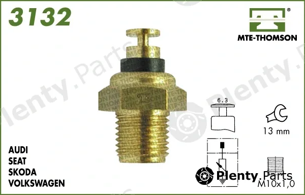 Mte-Thomson 3132 — Sensor, coolant temperature