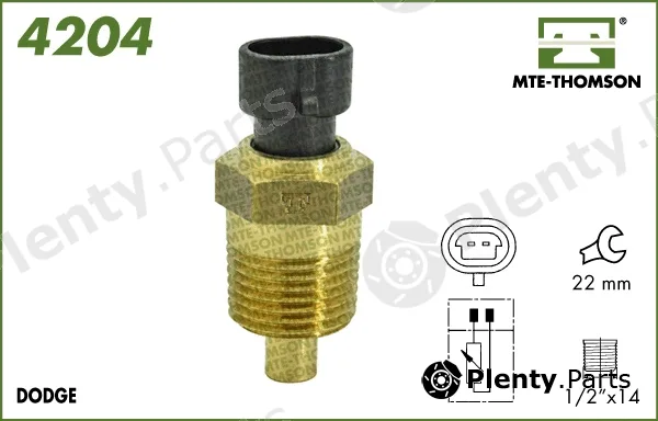 Mte-Thomson 4204 — Sensor, coolant temperature