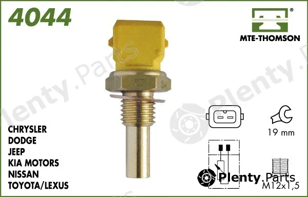 Mte-Thomson 4044 — Sensor, coolant temperature