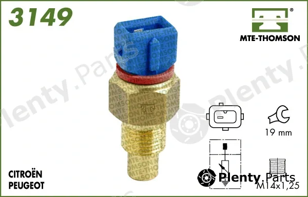 Mte-Thomson 3149 — Sensor, coolant temperature