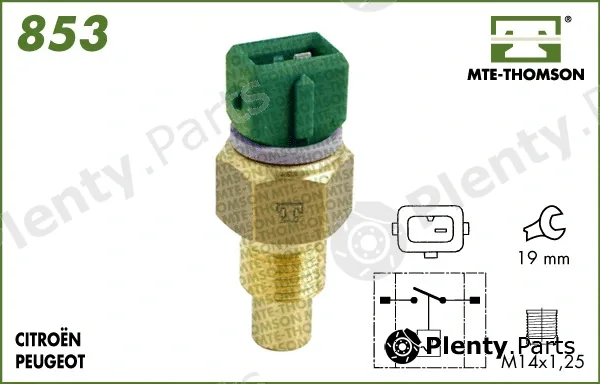 Mte-Thomson 853.60 — Temperature Switch, radiator fan