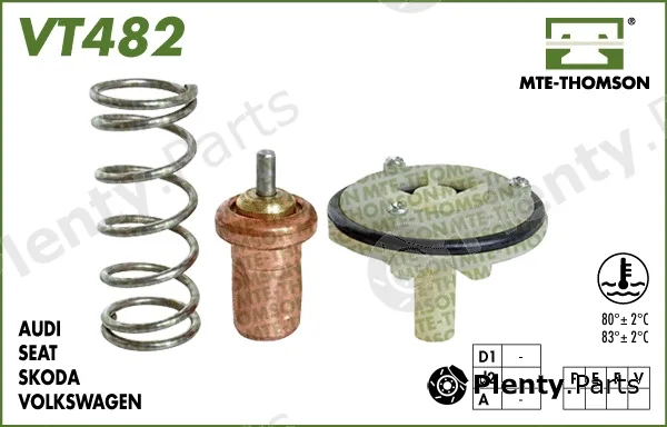 Mte-Thomson VT482.80 — Thermostat, coolant
