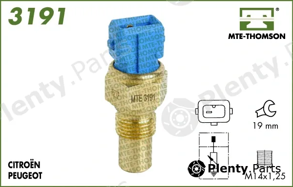 Mte-Thomson 3191 — Sensor, coolant temperature
