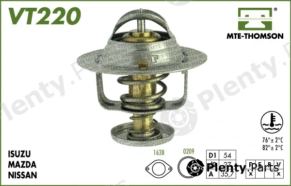 Mte-Thomson VT220.76 — Thermostat, coolant