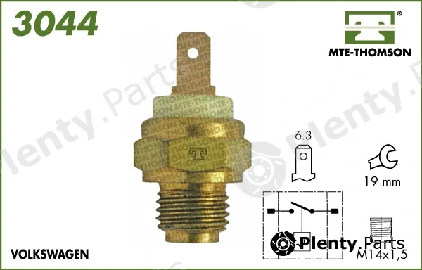 Mte-Thomson 3044 — Temperature Switch, radiator fan
