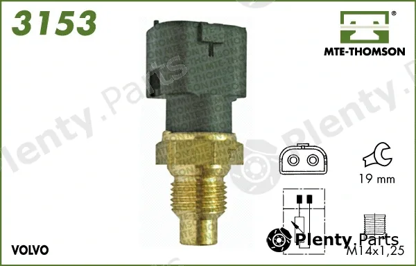 Mte-Thomson 3153 — Sensor, coolant temperature