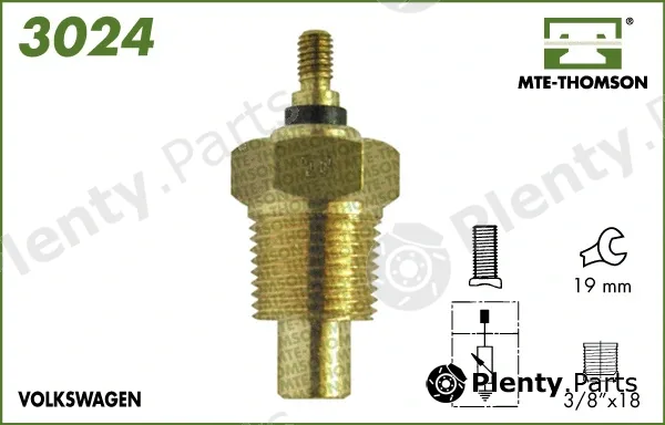Mte-Thomson 3024 — Sensor, coolant temperature