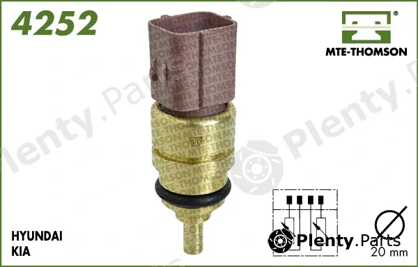 Mte-Thomson 4252 — Sensor, coolant temperature