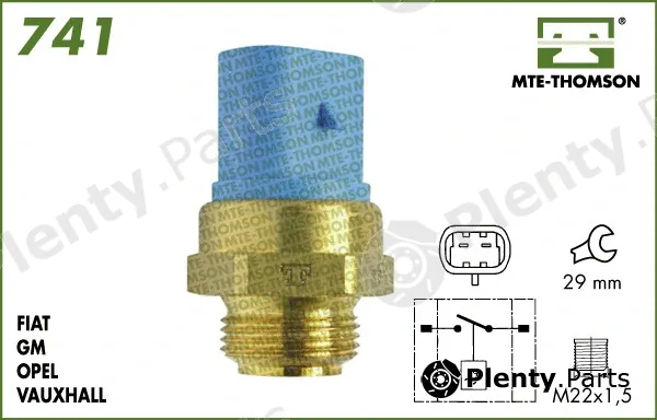 Mte-Thomson 741.88/83 — Temperature Switch, radiator fan