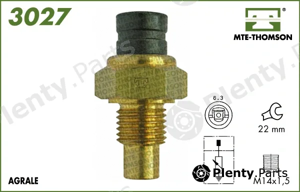 Mte-Thomson 3027 — Sensor, coolant temperature