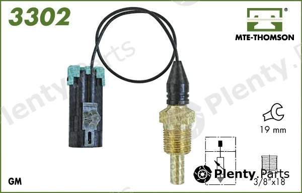 Mte-Thomson 3302 — Sensor, coolant temperature