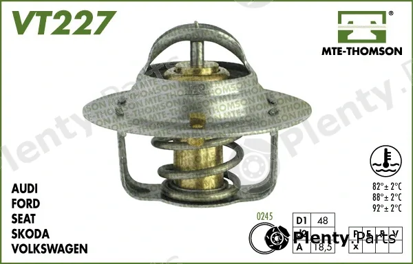 Mte-Thomson VT227.82 — Thermostat, coolant