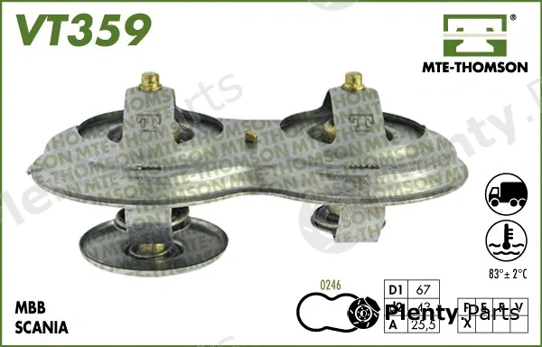 Mte-Thomson VT359.75 — Thermostat, coolant