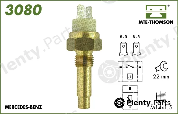 Mte-Thomson 3080 — Sensor, coolant temperature