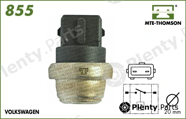 Mte-Thomson 855.105 — Temperature Switch, radiator fan