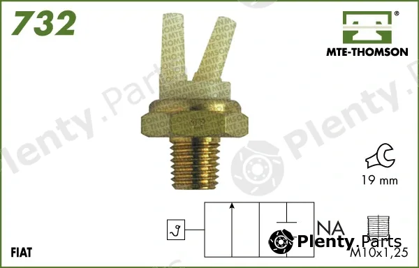 Mte-Thomson 732 — Temperature Switch, radiator fan