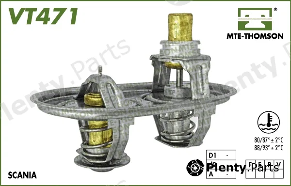 Mte-Thomson VT471.80/87 — Thermostat, coolant