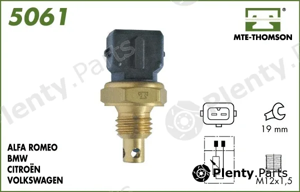 Mte-Thomson 5061 — Sensor, intake air temperature