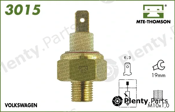 Mte-Thomson 3015 — Sensor, coolant temperature