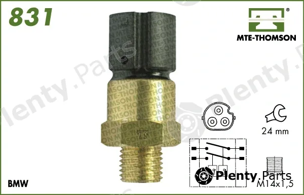 Mte-Thomson 831 — Temperature Switch, radiator fan