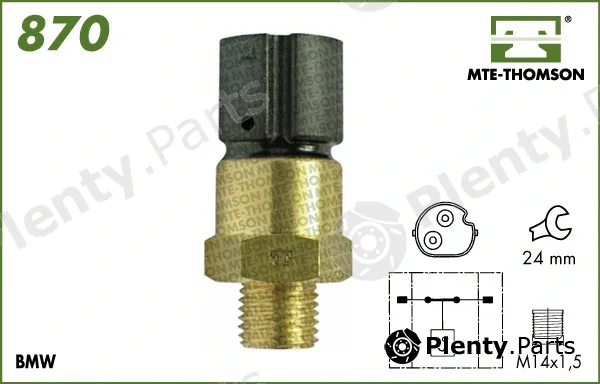 Mte-Thomson 870 — Temperature Switch, radiator fan