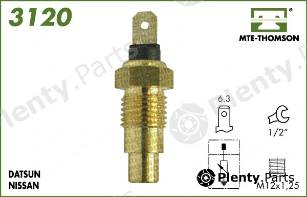 Mte-Thomson 3120 — Sensor, coolant temperature