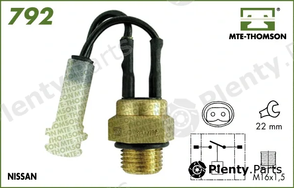 Mte-Thomson 792.87/77 — Temperature Switch, radiator fan