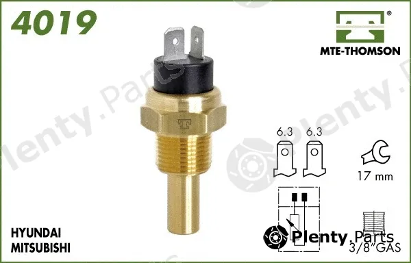 Mte-Thomson 4019 — Sensor, coolant temperature