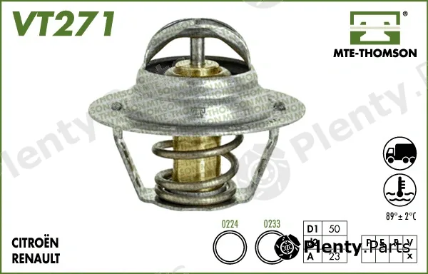 Mte-Thomson VT271.75 — Thermostat, coolant