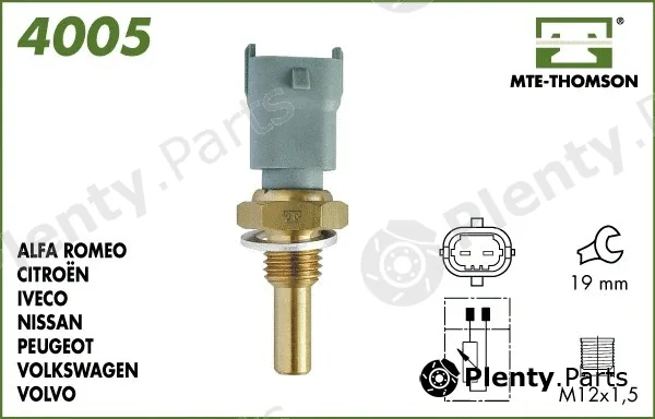 Mte-Thomson 4005 — Sensor, coolant temperature