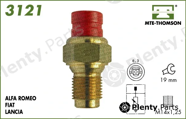 Mte-Thomson 3121 — Sensor, coolant temperature
