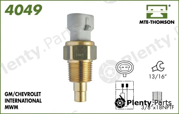 Mte-Thomson 4049 — Sensor, coolant temperature