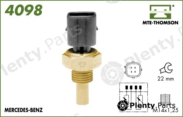 Mte-Thomson 4098 — Sensor, coolant temperature