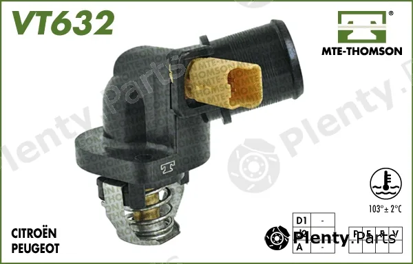 Mte-Thomson VT632.103 — Thermostat, coolant