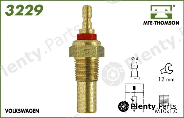 Mte-Thomson 3229 — Sensor, coolant temperature