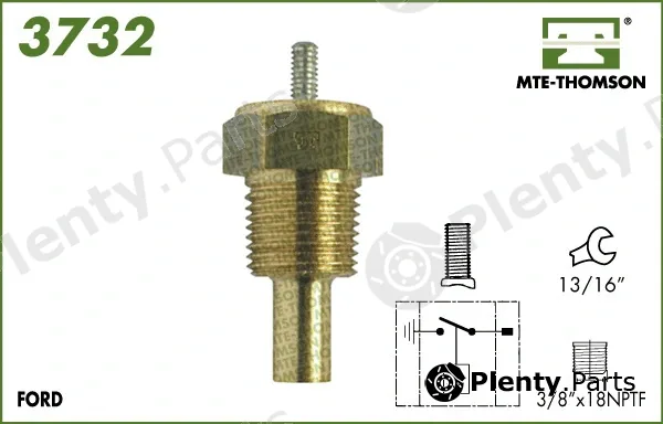 Mte-Thomson 3732 — Temperature Switch, radiator fan