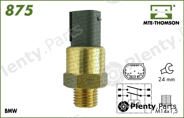 Mte-Thomson 875 — Temperature Switch, radiator fan