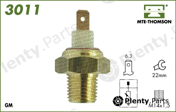 Mte-Thomson 3011 — Sensor, coolant temperature