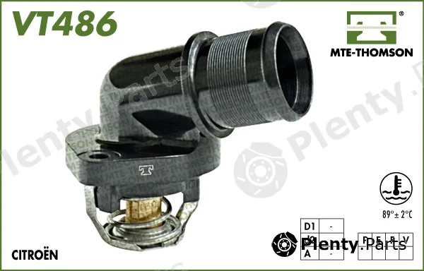 Mte-Thomson VT486.89 — Thermostat, coolant