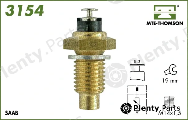 Mte-Thomson 3154 — Sensor, coolant temperature