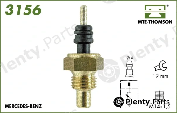 Mte-Thomson 3156 — Sensor, coolant temperature