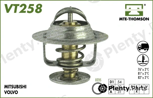 Mte-Thomson VT258.65 — Thermostat, coolant