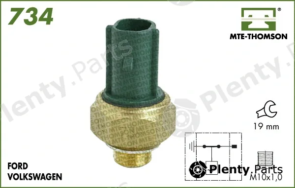 Mte-Thomson 734 — Temperature Switch, radiator fan
