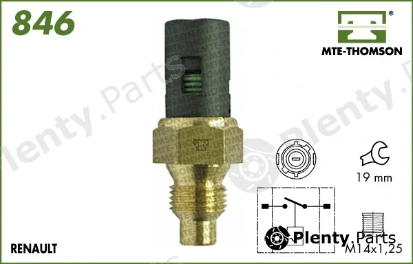 Mte-Thomson 846 — Temperature Switch, radiator fan
