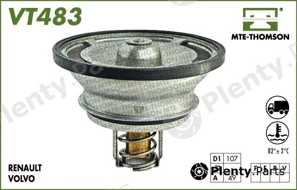 Mte-Thomson VT483.82 — Thermostat, coolant